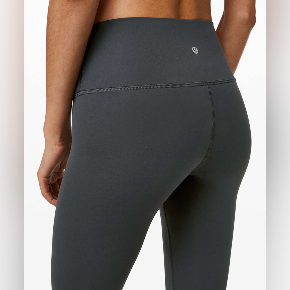 Lululemon Wunder Under Crop (High-Rise) *Full-On Luxtreme 21" Melanite Size 4‎ - Picture 6 of 15